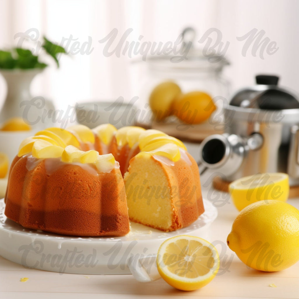 Homemade Moist Lemon Pound Cake-Best Seller, Southern Pound Cake, Recipe, Recipe Card