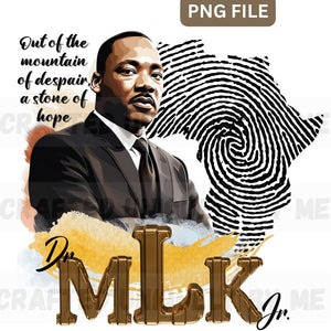 Black History png, MLK png,  Black History wall art, Martin Luther King Jr., sublimation design, instant download