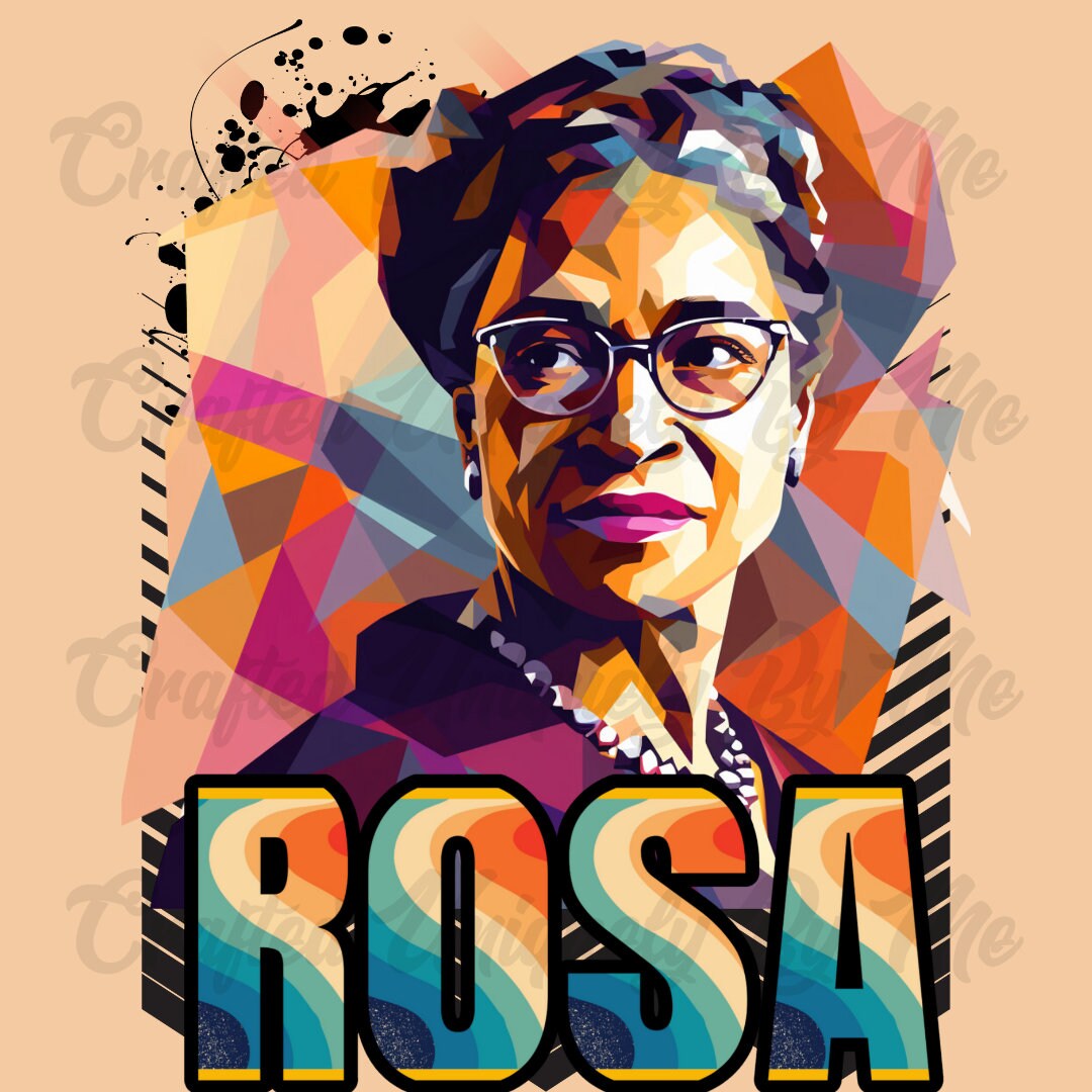 Black History png, Iconic Rosa Parks PNG - Digital Download, Black History wall art, , sublimation design, instant download