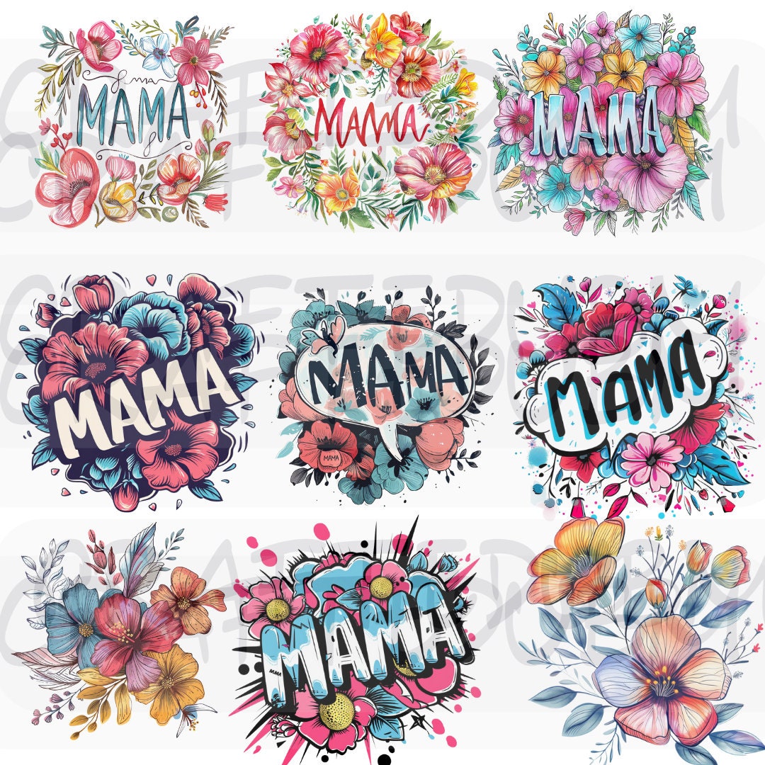 Bundle Pack, 14 Mama PNG Bundle, Mama Png, Mothers Day PNG, Ma, Mommy, PNG, sublimation design, instant download