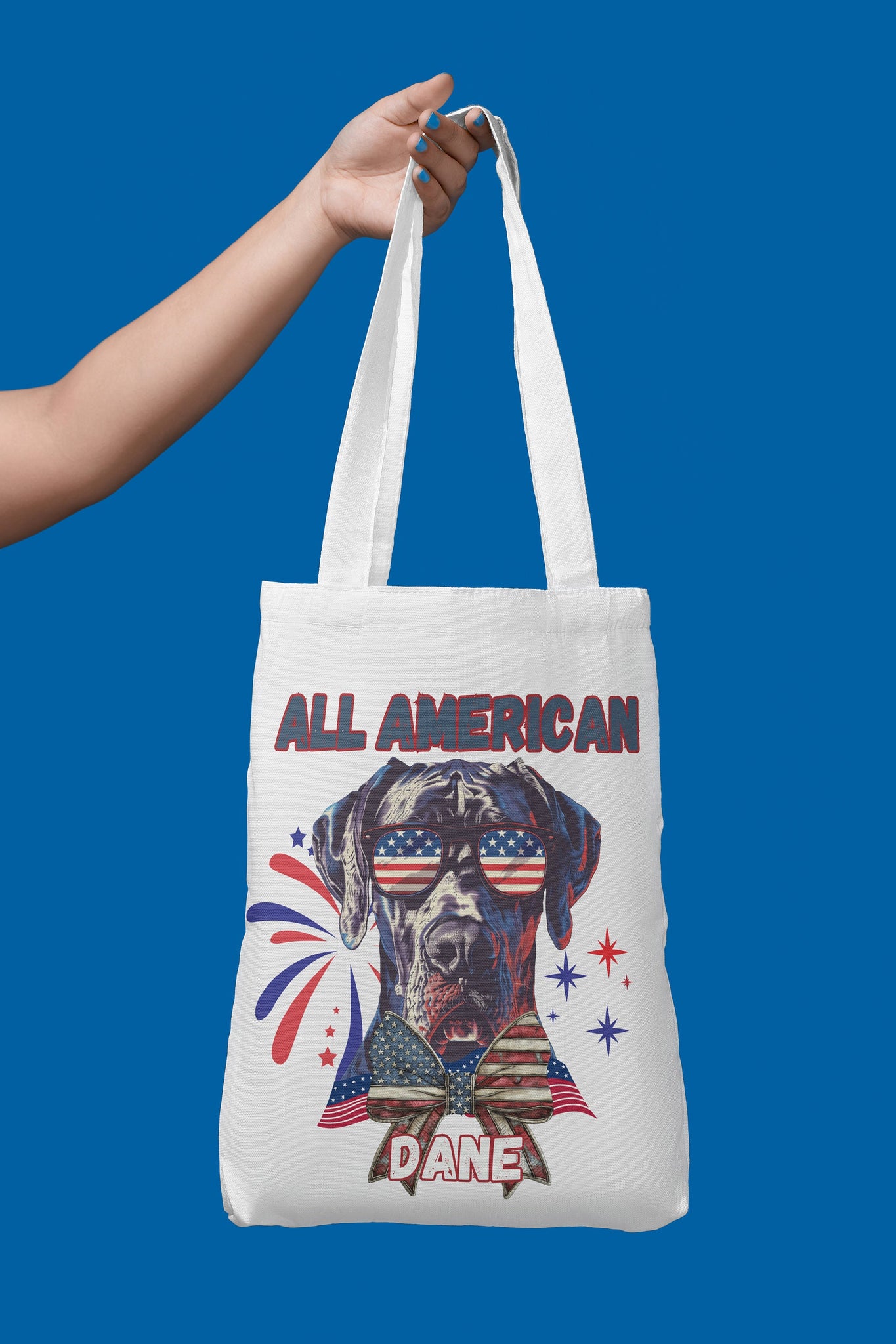 All American Dane-Great Dane Dog,  Sublimation Digital Download PNG Happy 4th Instant Download